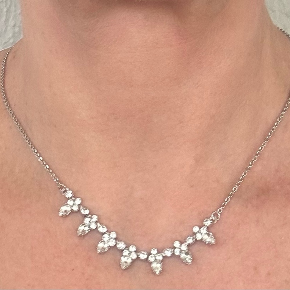 Sorrelli Silver Necklace with Crystal Accents